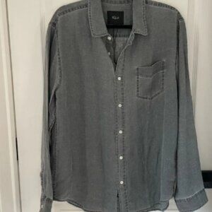 Rails NWT Gray Vintage Wash Long Sleeve Button Down Shirt
